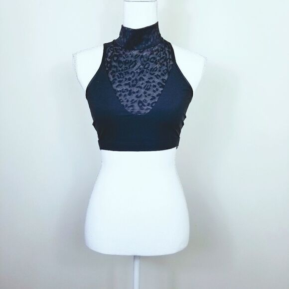 Victoria's Secret Mock Neck Cropped Top. S#08 - Picture 2 of 13